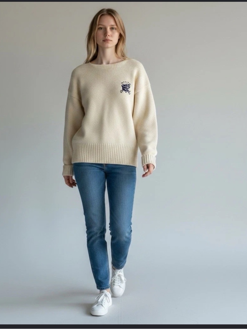 Vintage Polo Ralph Lauren Sweater Heavy Wool Butter Yellow Size L/ M Preppy